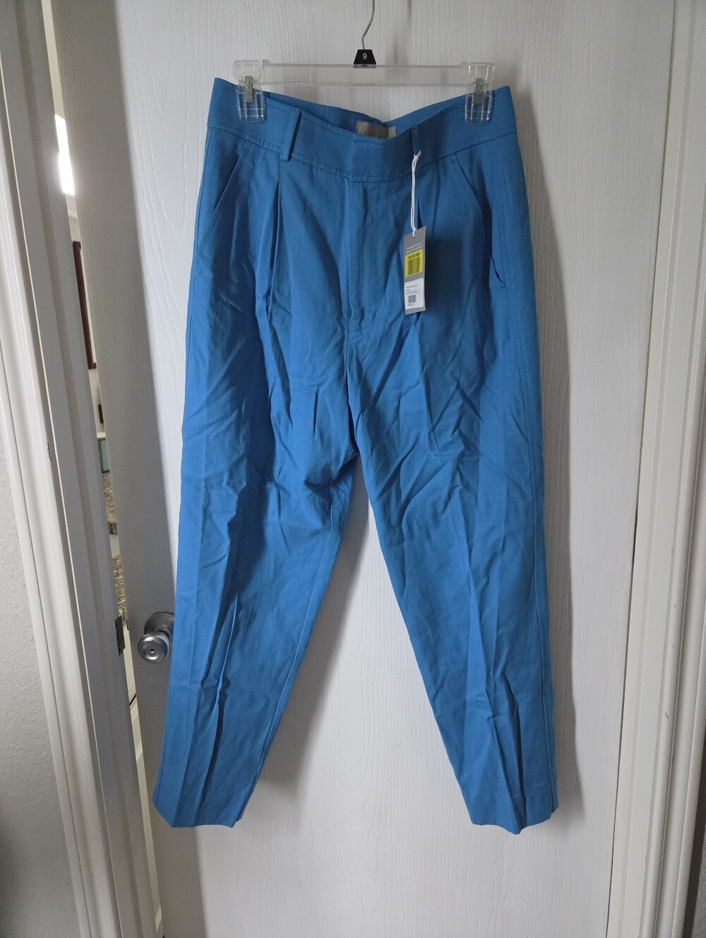 NWT Everlane The Tencel Way-High Taper Pant - Brilliant Blue